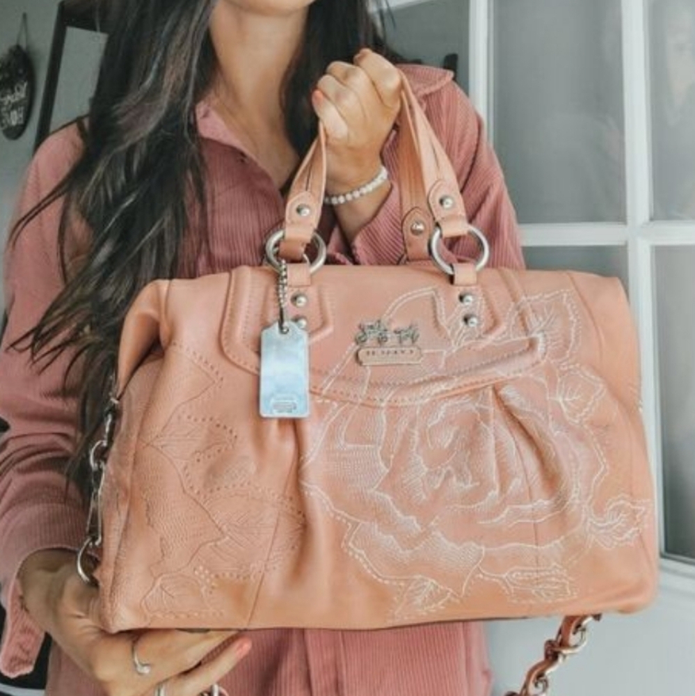 Coach Authentic Pink/Peach Aubrey Madison Purse
